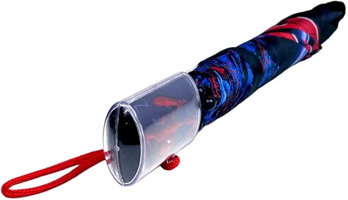 Spiderman Black Kids Stick Umbrella with Clamshell Handle 21"
