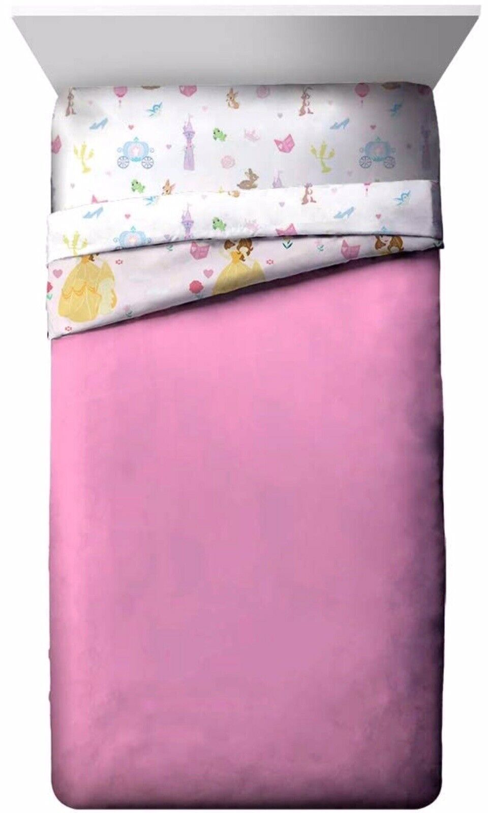Disney Princess 3 Pieces Twin Comforter Bedding Set