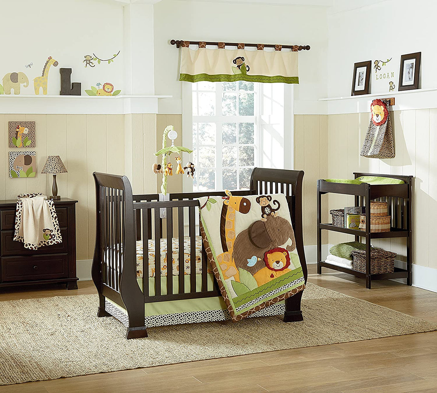 NoJo Kulala Safari Pals 4 Pieces Crib Bedding Set