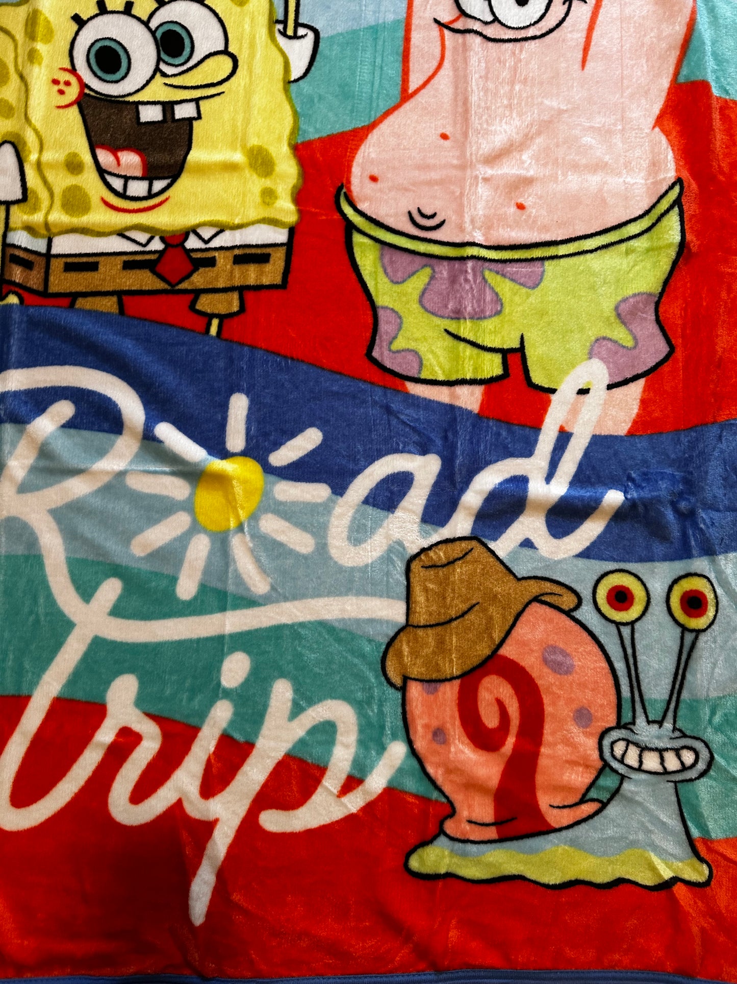 SpongeBob Soft Silky Fleece Throw 40"x50" Kids Blanket