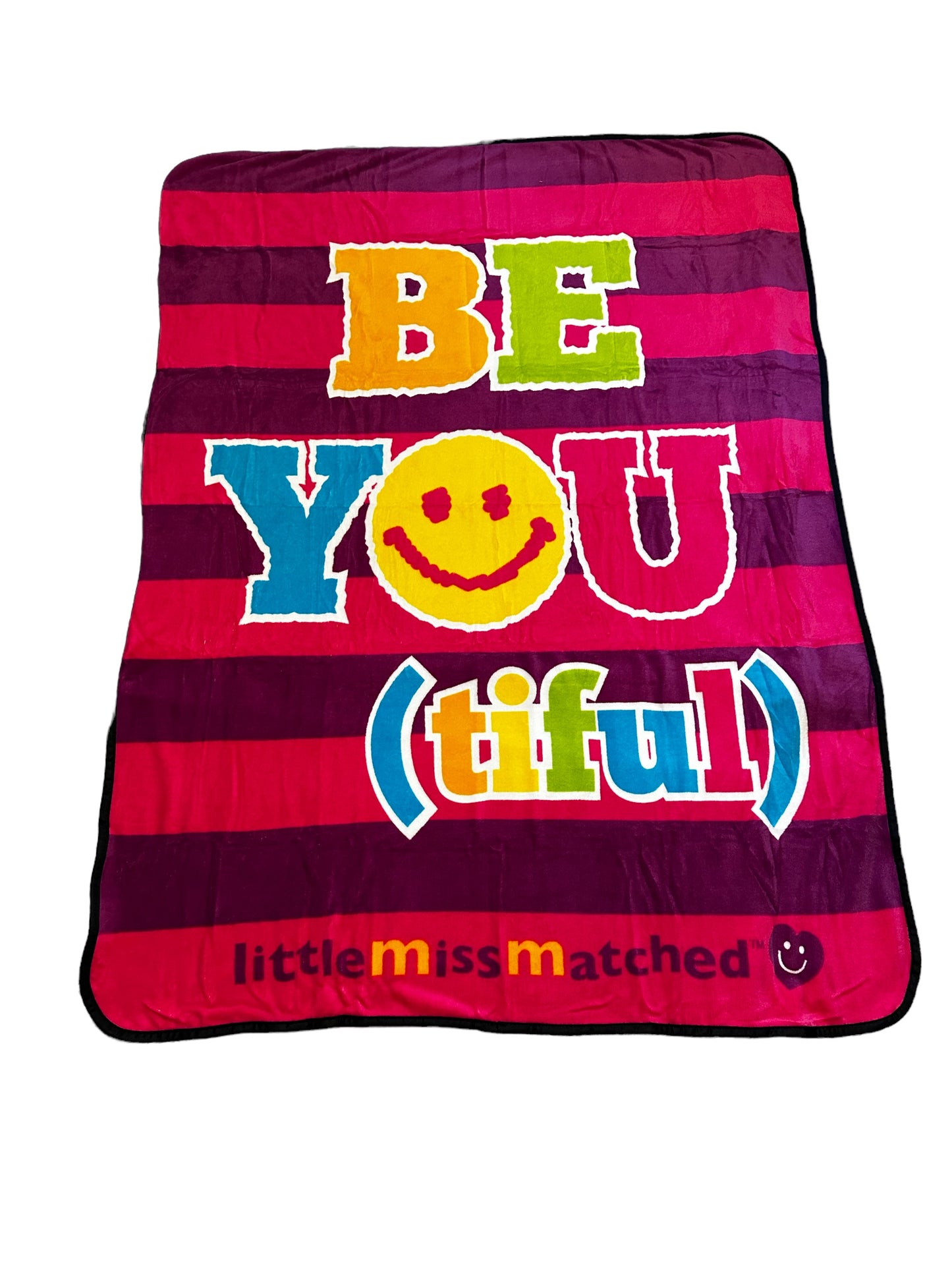 Little Miss Matched Super Soft Kids Throw Blanket 46" x 60" Be You (tiful)