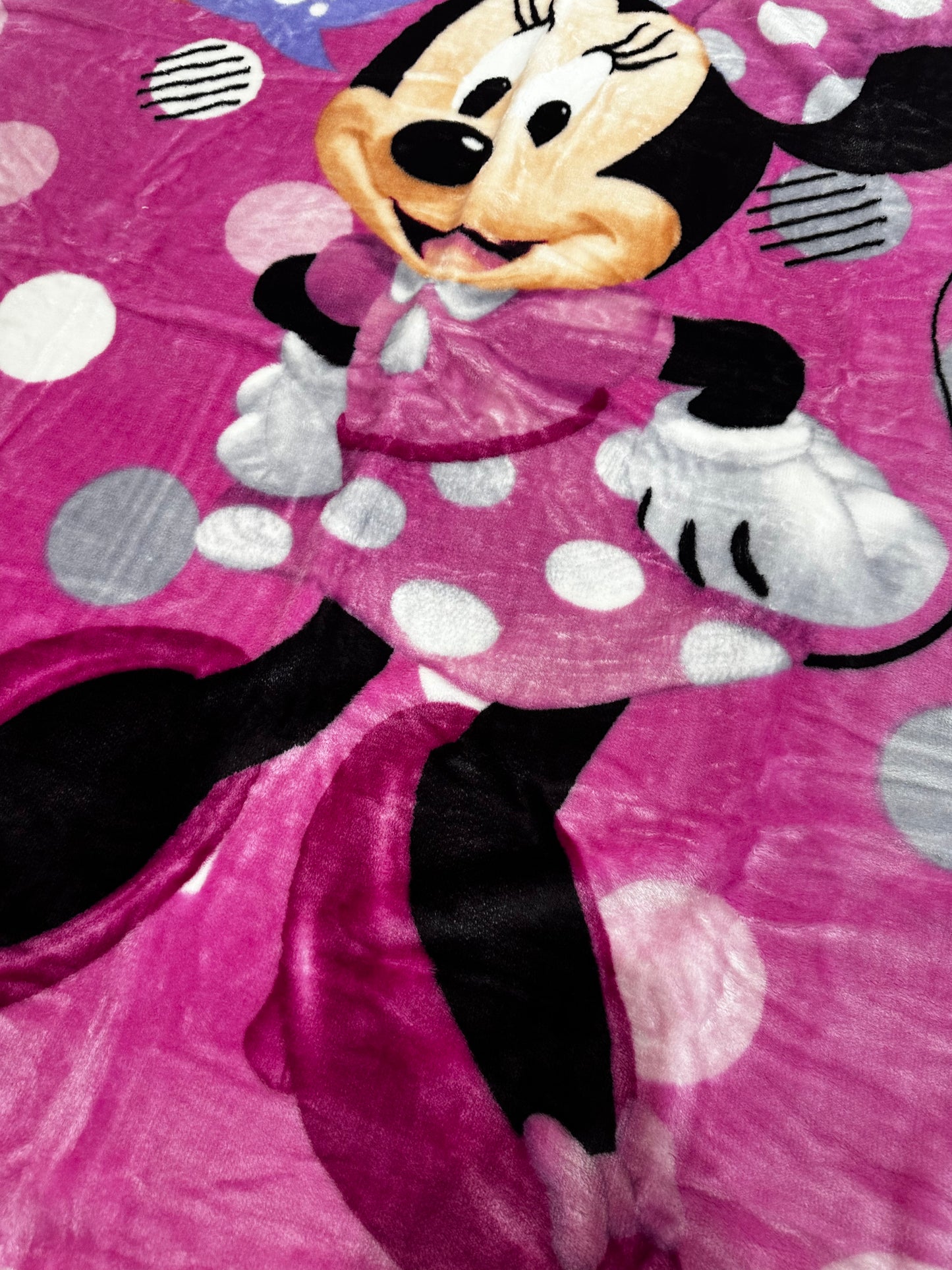Minnie Mouse Polka Dots Plush 40"x50" Plush Throw Blanket TT