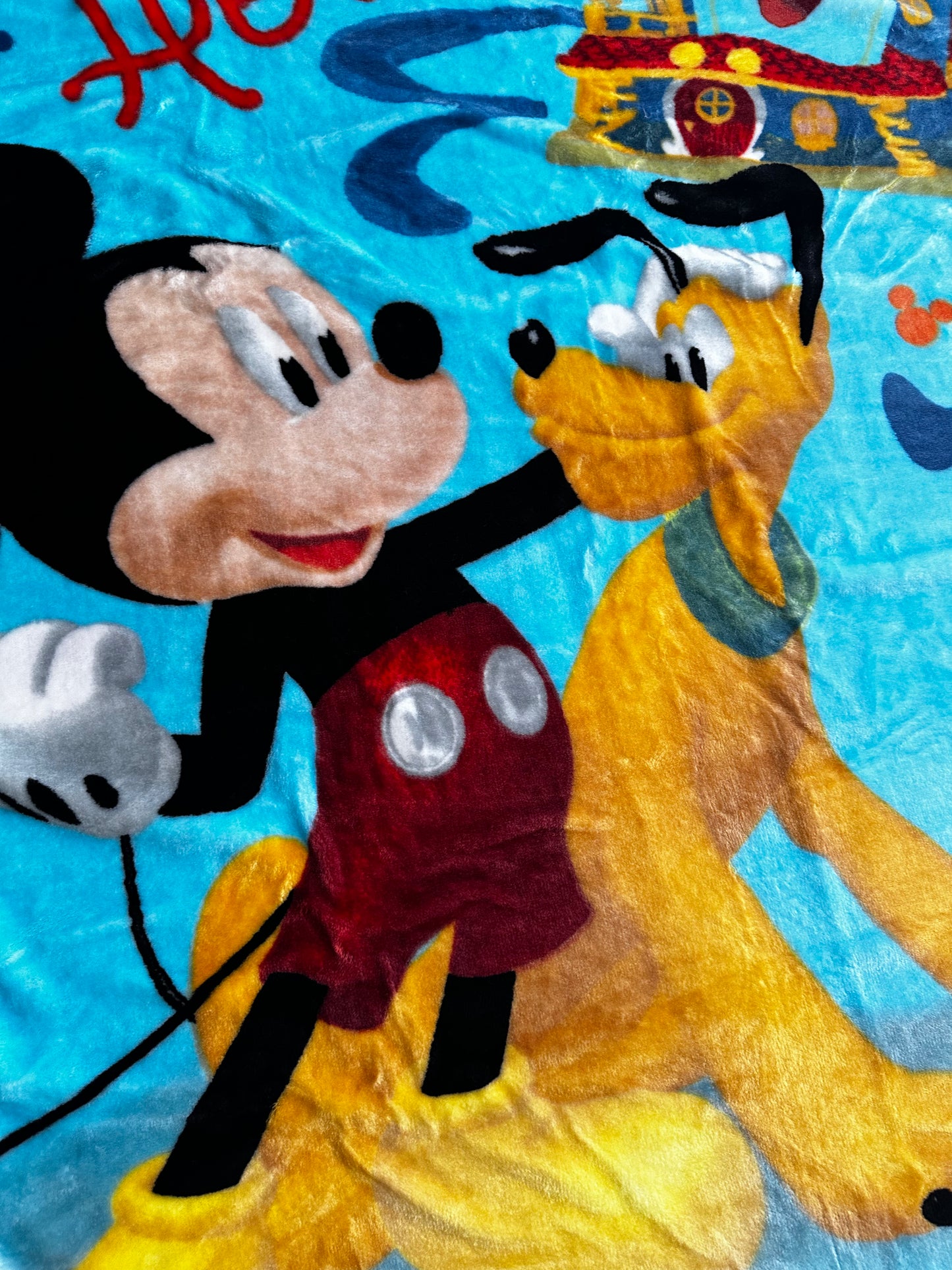Mickey & Pluto Plush Throw Blanket 40"x50" TT