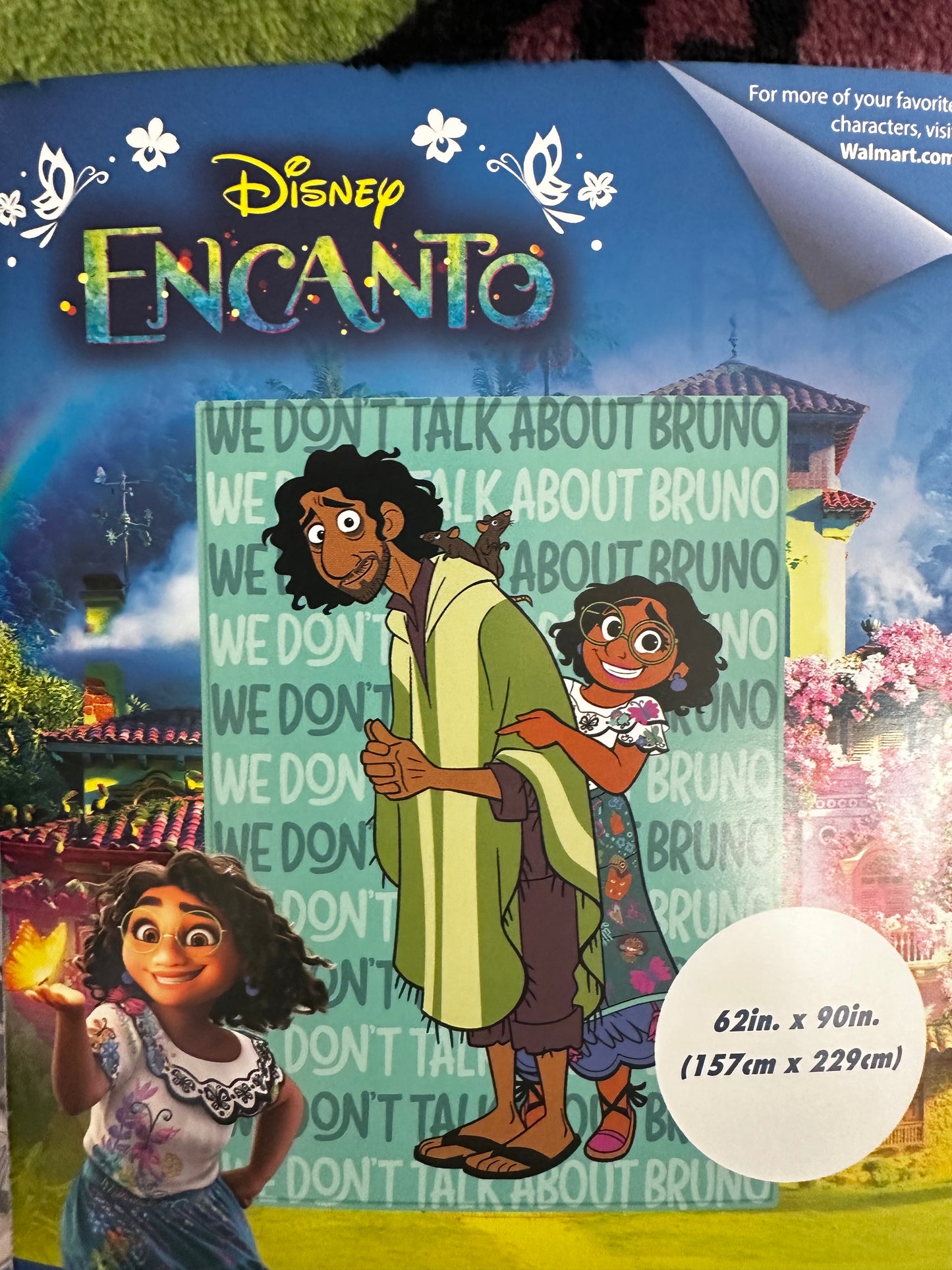 Encanto "Don't Talk About Bruno" Twin Fleece Blanket Silk Touch 62"x90"