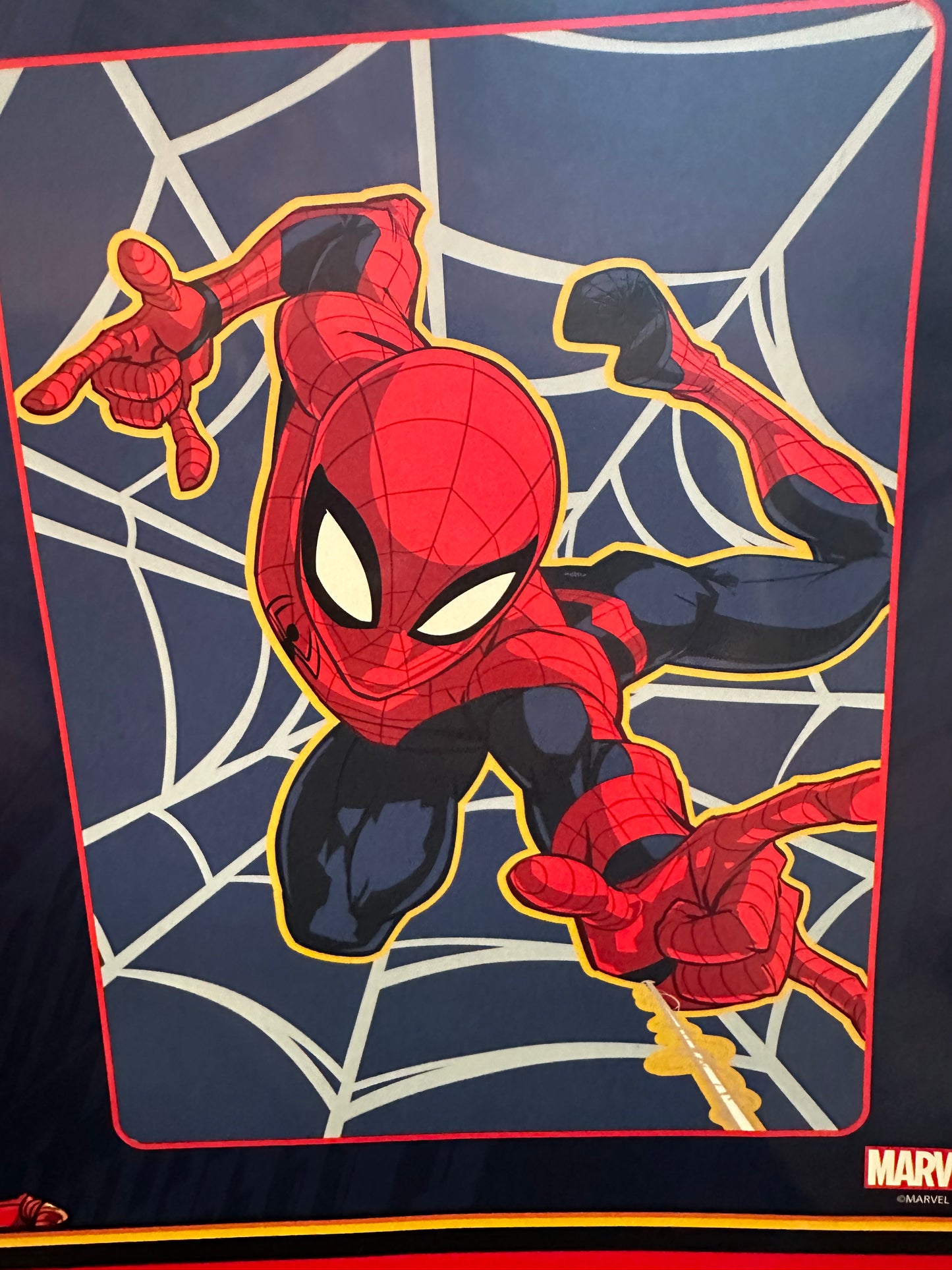 Marvel Spiderman Webbed Wonder 60"x80" Size Twin Plush Raschel Blanket
