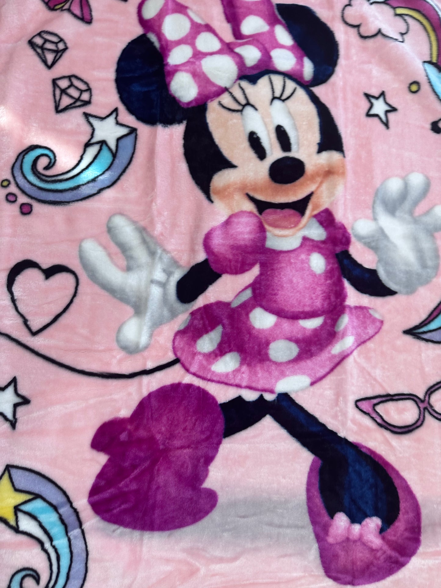 Dancing Minnie 40"x50" Plush Throw Blanket TT