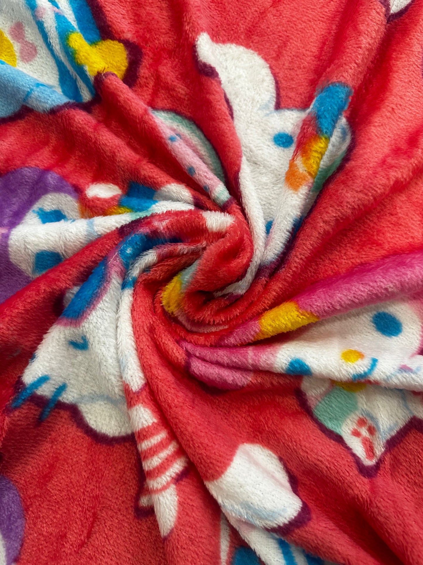 Hello Kitty & Friends Soft Silky Fleece Throw 40"x50" Kids Blanket “Summertime Swim”