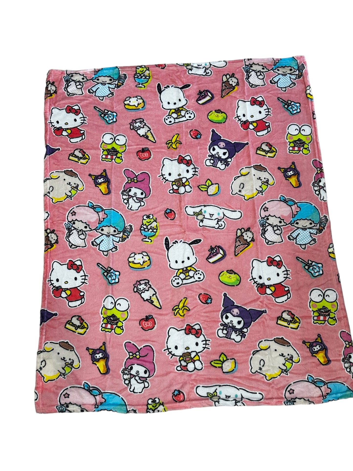 Hello Kitty & Friends Soft Silky Fleece Throw 40"x50" Kids Blanket “Sweetest Friends”