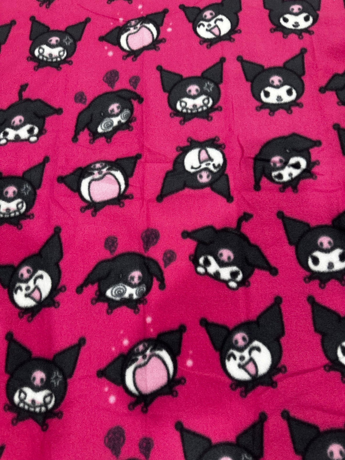 Kuromi Hugger & 40"x50" Fleece Throw Blanket & Body Pillow