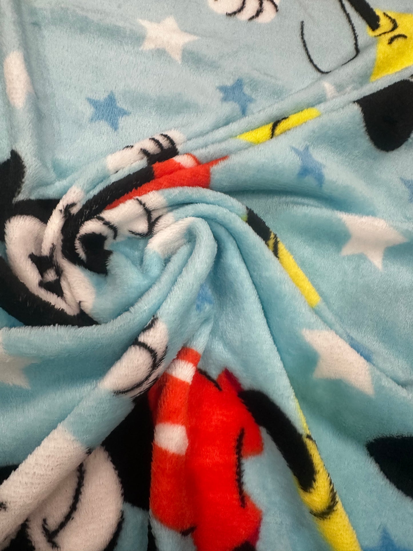 Mickey Mouse Fleece Kids 50"x70" Throw Blanket "Mickey is a star"