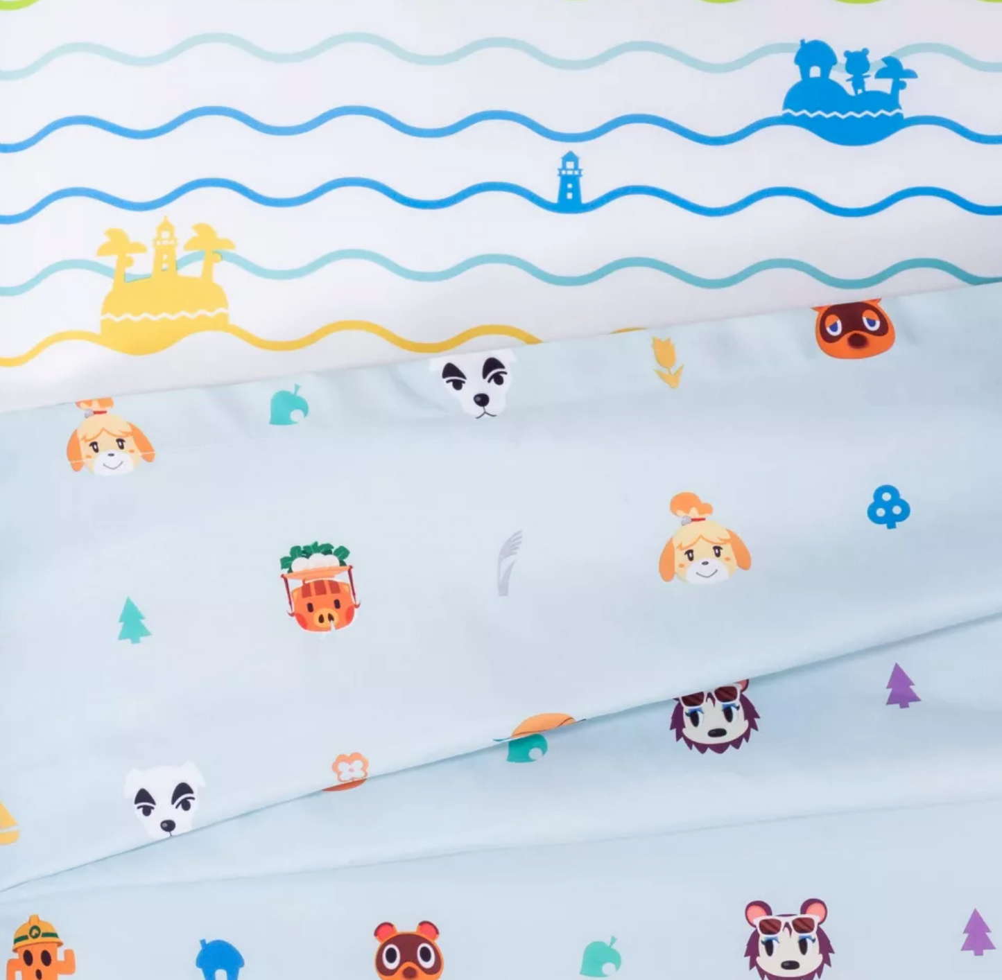 3 Pieces Twin Animal Crossing DIY Paradise Sheet Set