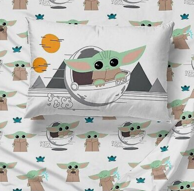 4 pieces Twin Star Wars Mandalorian Bed in a Bag Bedding Set