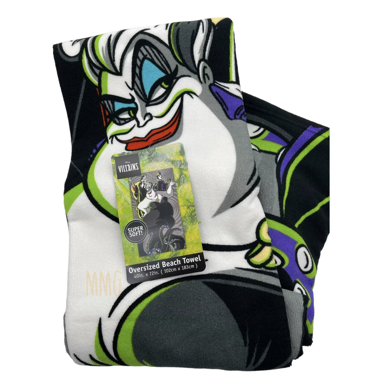 Oversized Beach Towel Villains Ursula Maleficent The Evil Queen 40" x 72"