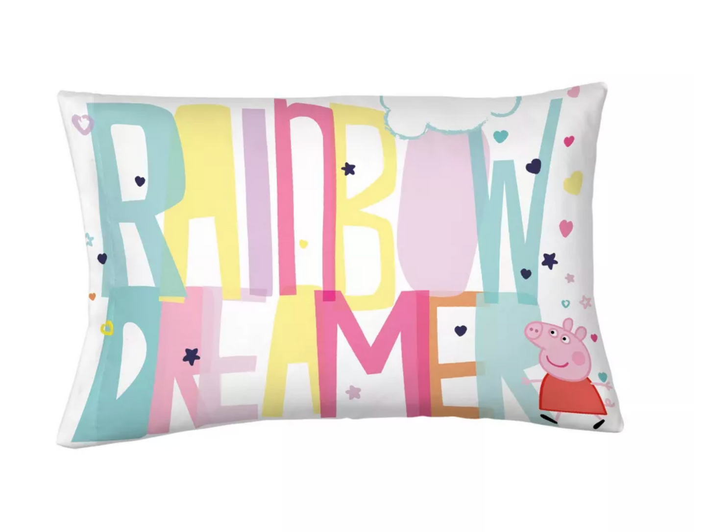 Twin Peppa Pig Rainbow Dreamer Reversible Kids' Bedding 4 Pieces Comforter Set