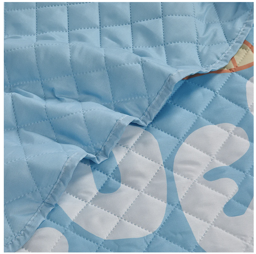 Bluey & Bingo "Again" Twin Quilted Bedspread Only
