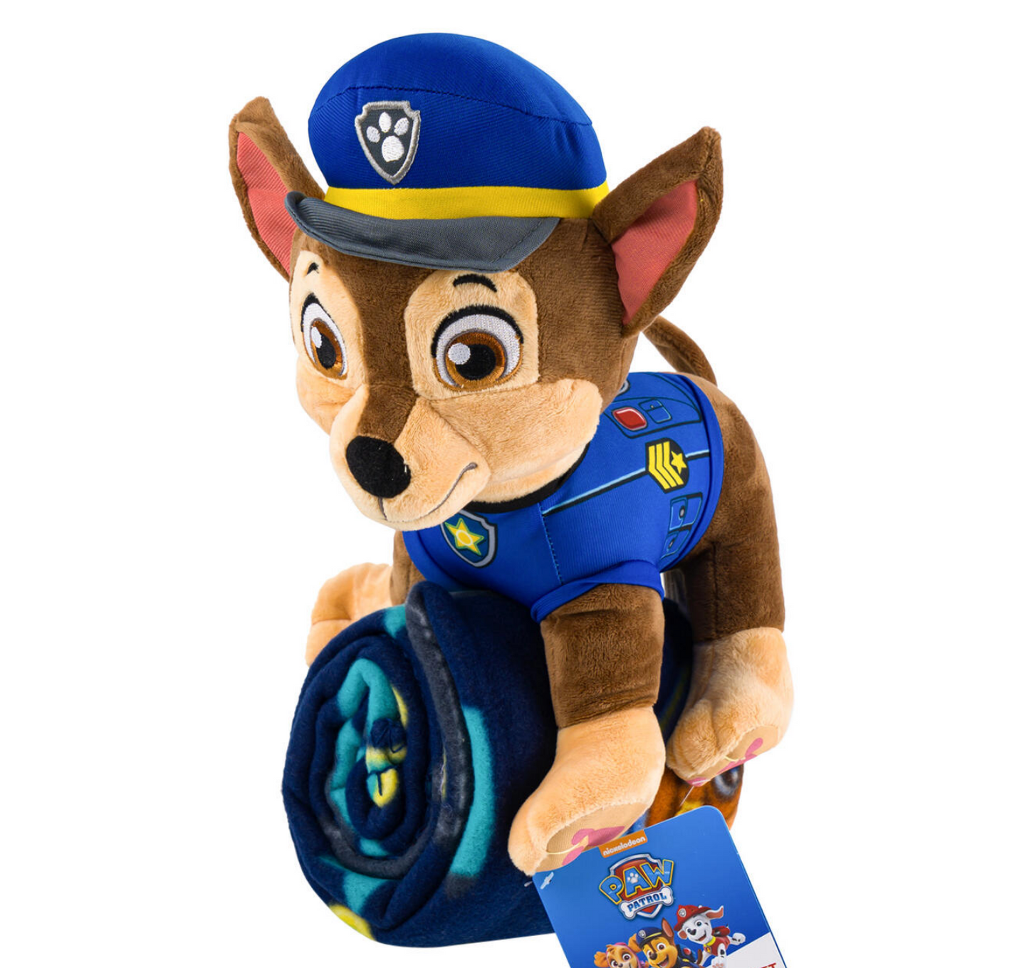 Paw Patrol Chase Hugger Pillow & Throw Blanket Set