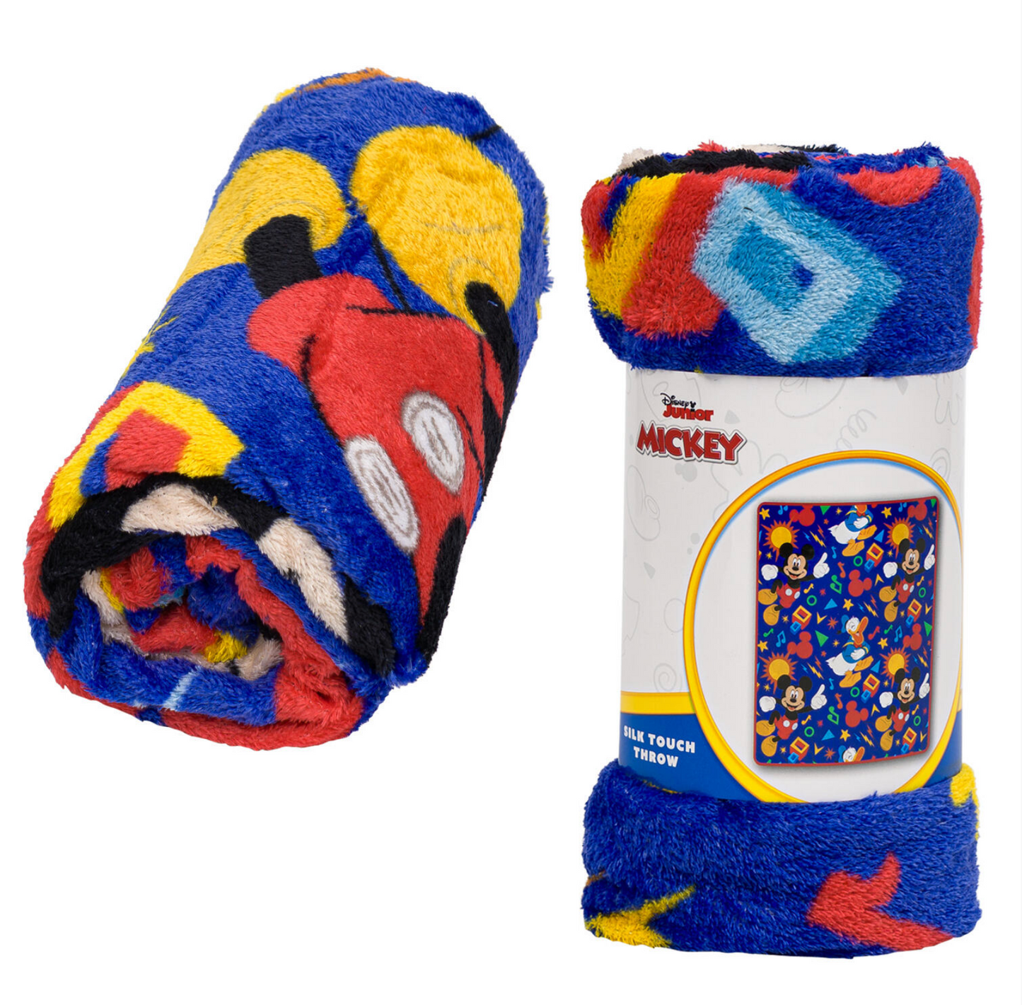 Mickey Mouse Soft Silky Fleece Throw 40"x50" Kids Blanket