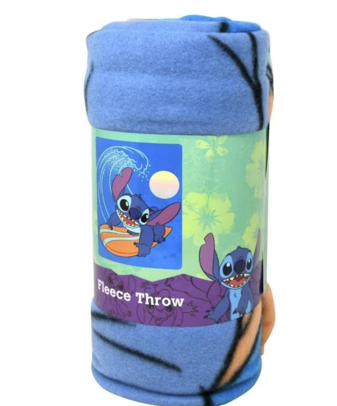 Stitch Fleece Throw Blanket with Surfing Design 45"x60"