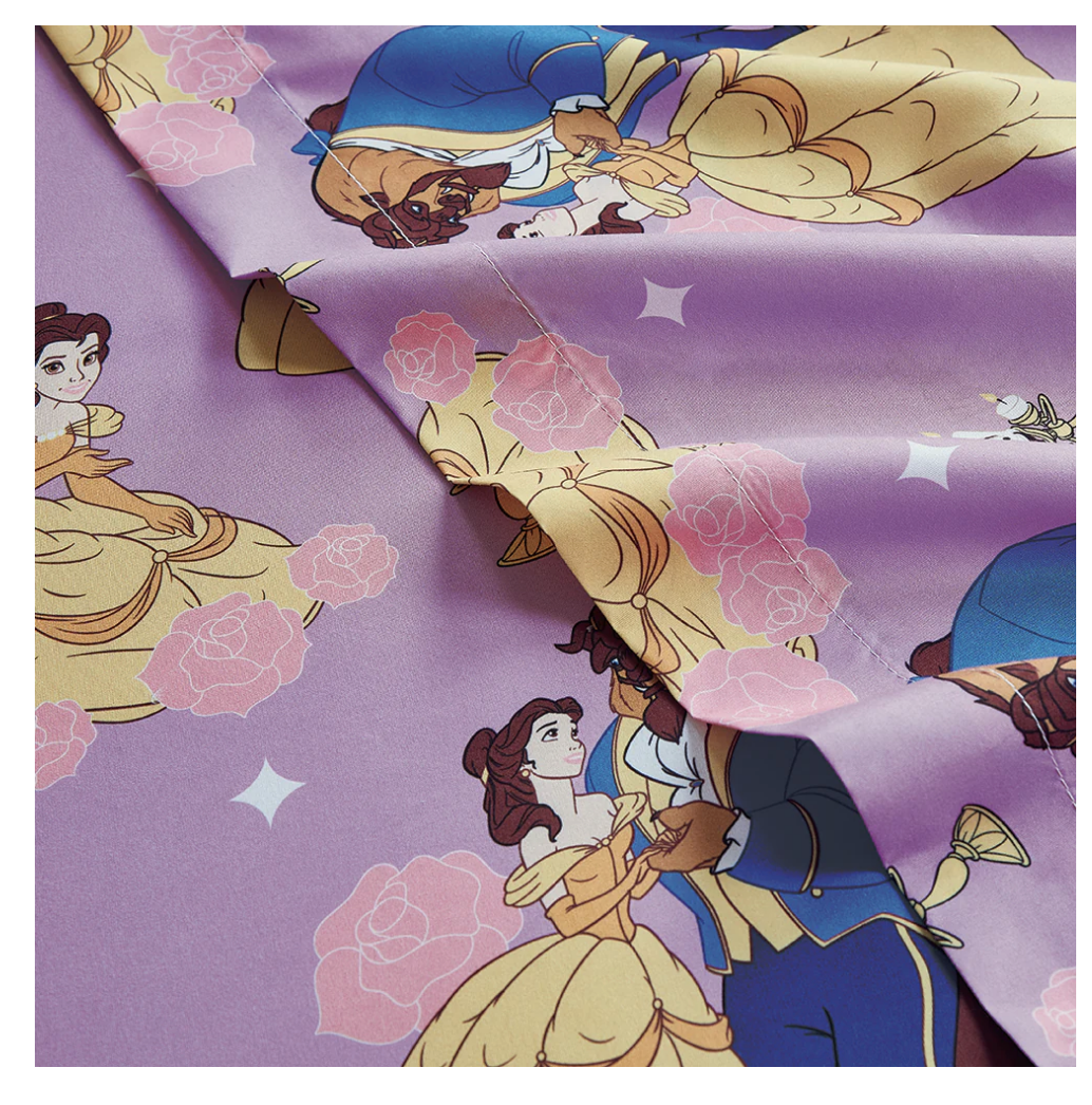Beauty & The Beast Twin Size Sheet Set 3 Pieces Kids Set