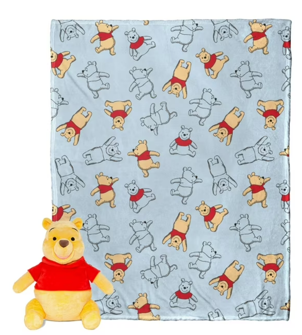 Winnie The Pooh Hugger Pillow & Throw Blanket Set
