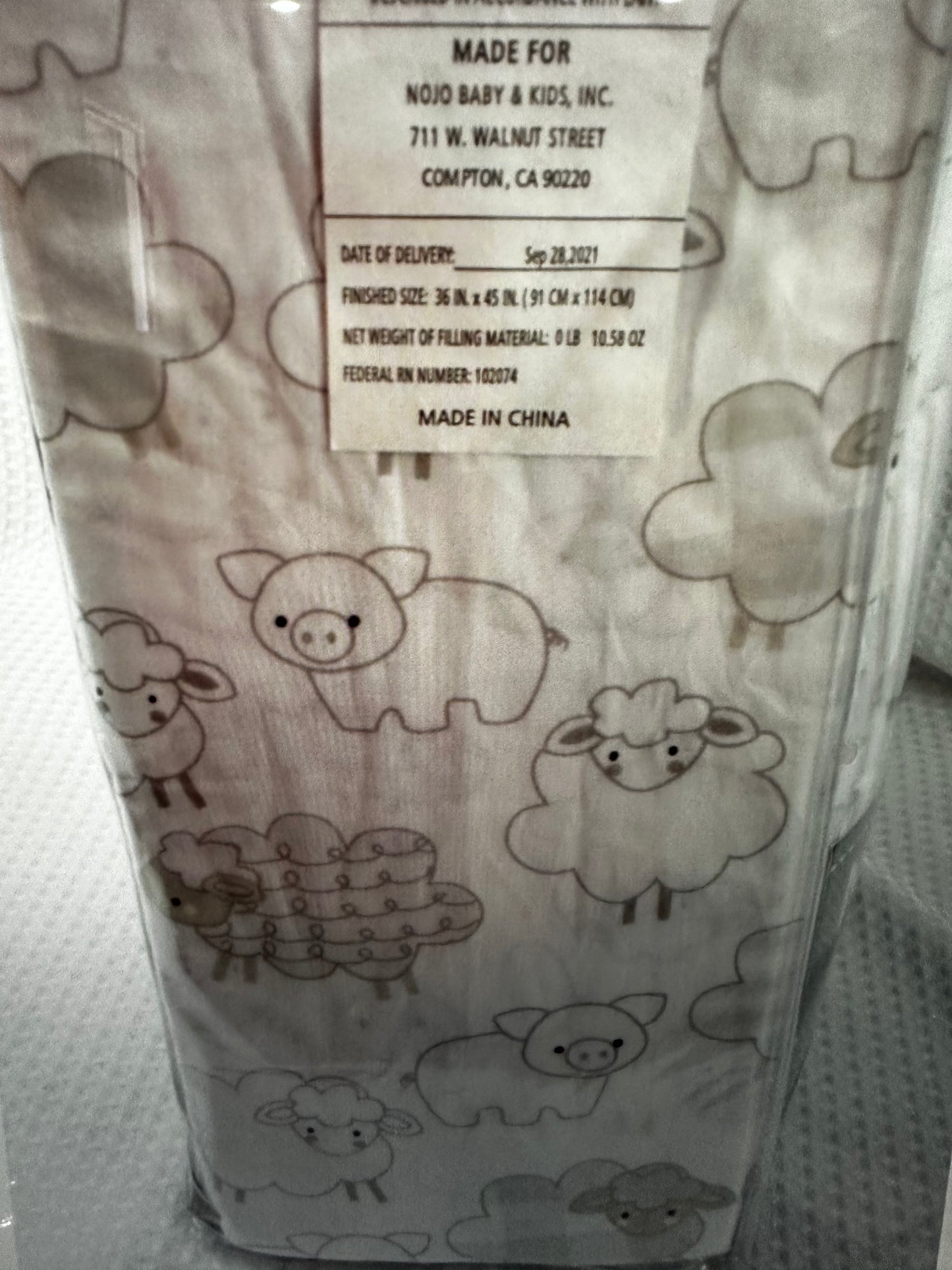 NoJo Rustic Farmhouse Unisex Nursery Crib Baby Bedding Comforter Set