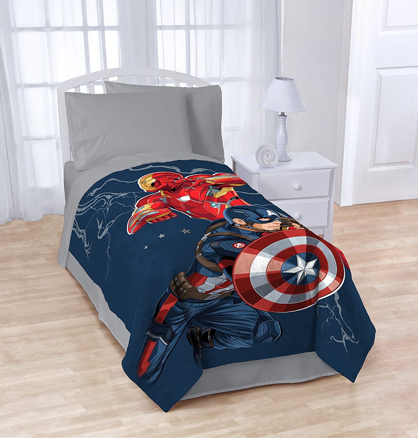 Captain America Civil War Twin Size Super Soft Fleece Blanket