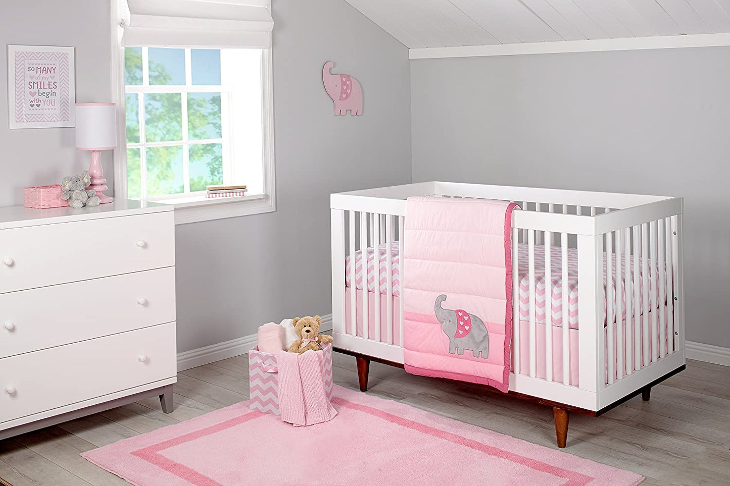 Little Love by NoJo Elephant Applique Crib Comforter Only