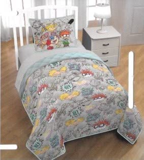 2 Pieces Nickelodeon Rugrats Twin Full Quilt & Sham Set