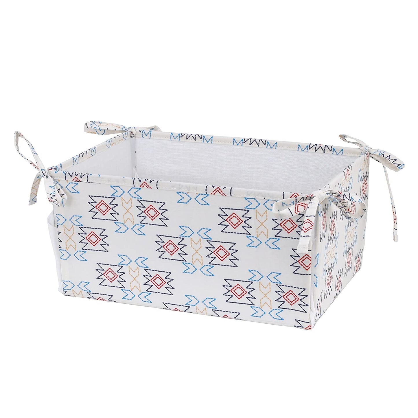 NoJo Teepee Tribal Crib Bedding, 4 Piece Set, Navy, Red, Ivory