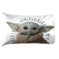 Baby Yoda Powerful Child 3-Piece Kids Twin/Full Sheet Set, Microfiber, White, Star Wars