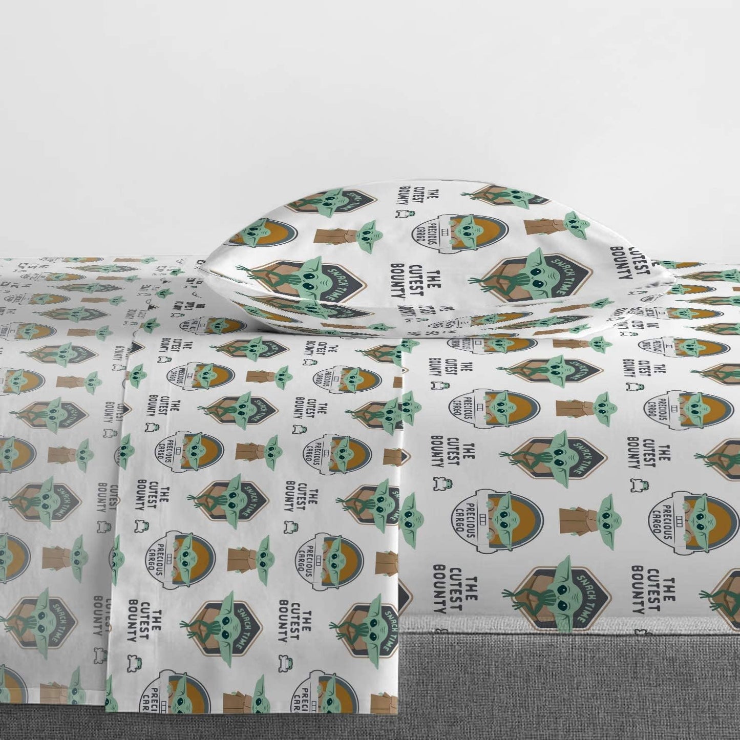 4 pieces Twin Star Wars The Child Bed in a Bag Bedding Set