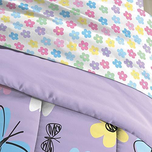 Full Dream Factory Sweet Butterfly 7-piece Bed in a Bag Bedding Set