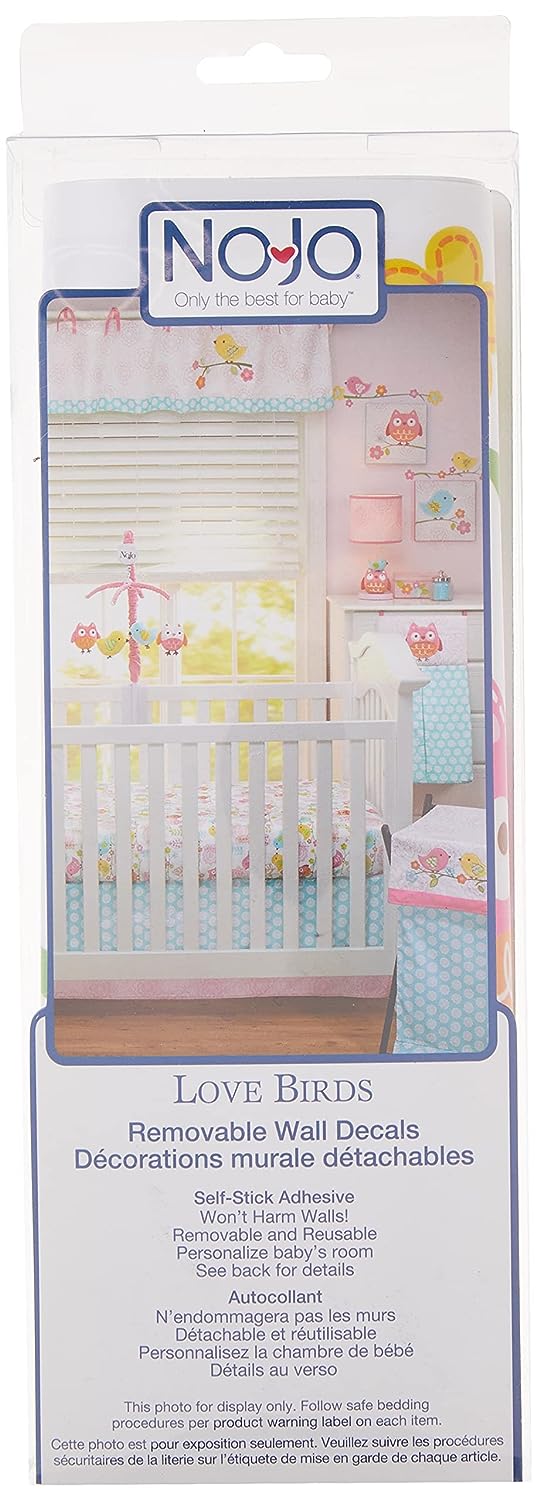 NoJo Love Birds Owl Wall Sticker Decals Nursery Decor