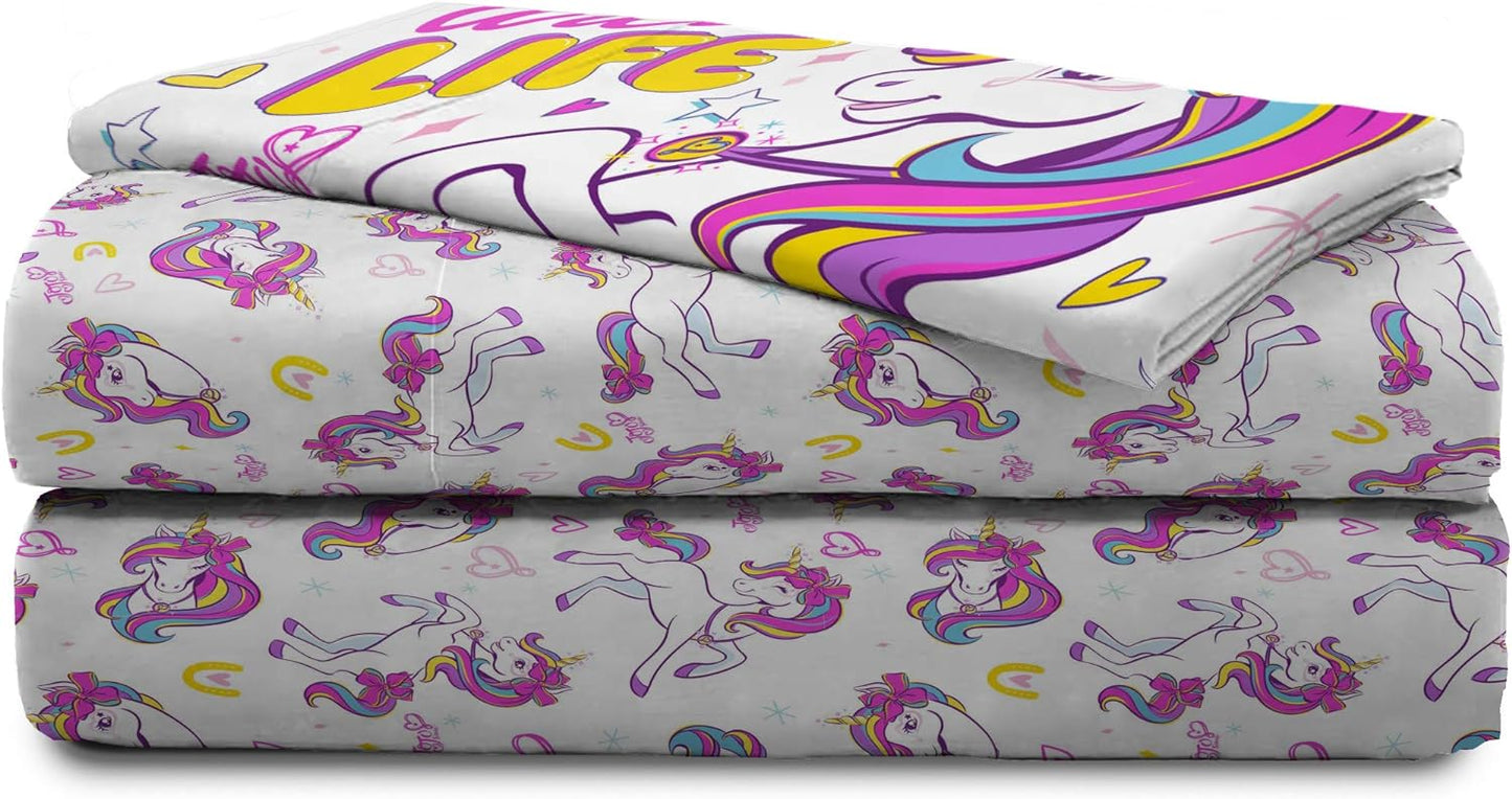 Nickelodeon JoJo Siwa Dream Unicorn 3 Piece Twin Sheet Set
