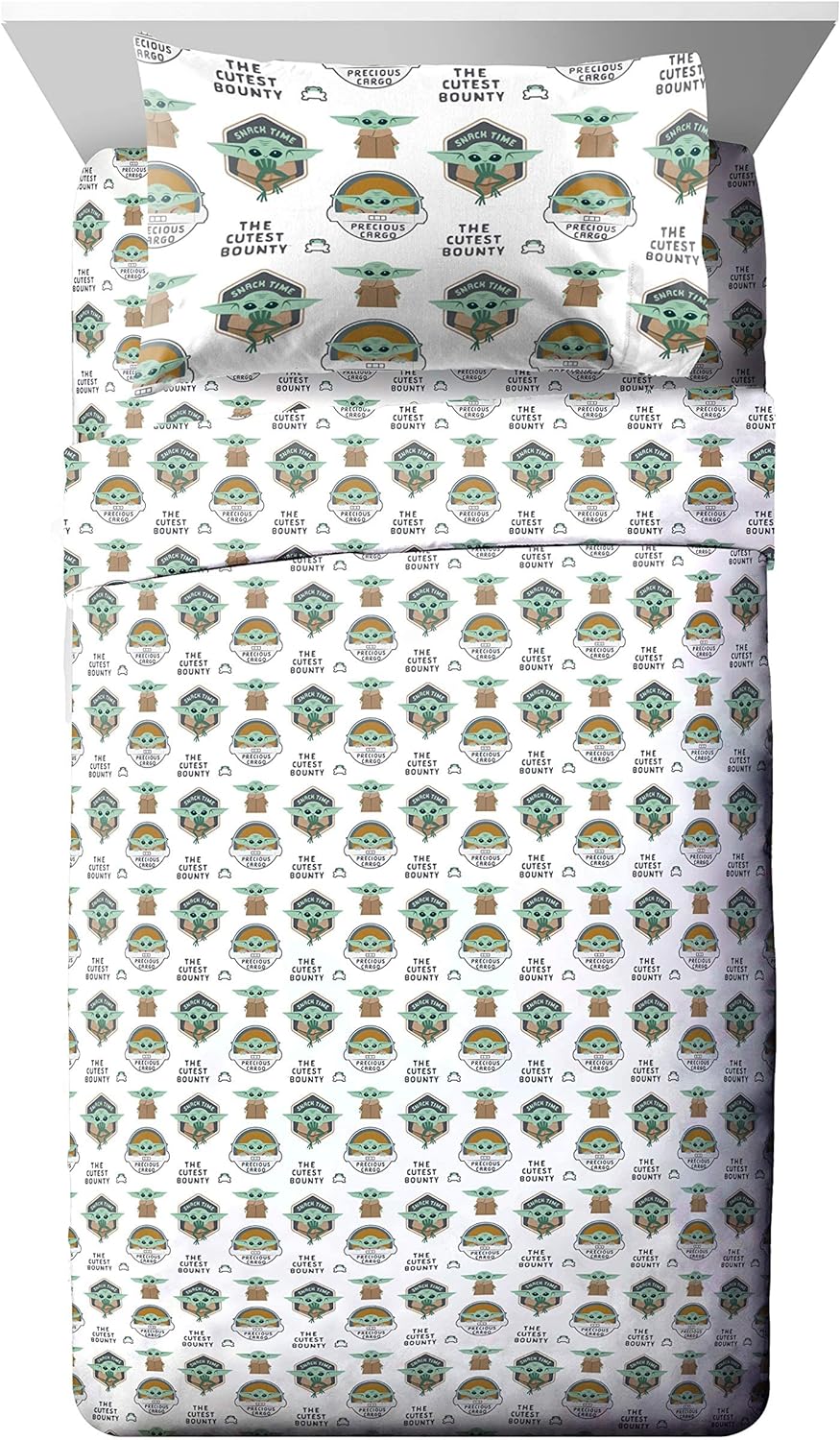 4 pieces Twin Star Wars The Child Bed in a Bag Bedding Set