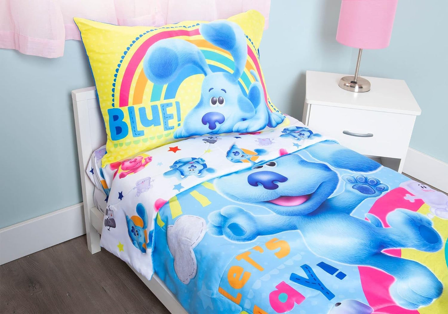 4 Piece Blues Clues Toddler - Crib Size Bedding Comforter Set