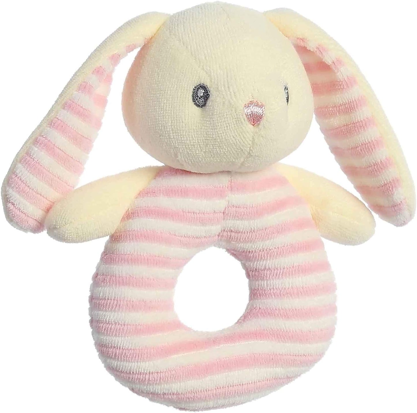 Ebba - Naturally Baby - 6" Naturally Bonnie Baby Ring Rattle