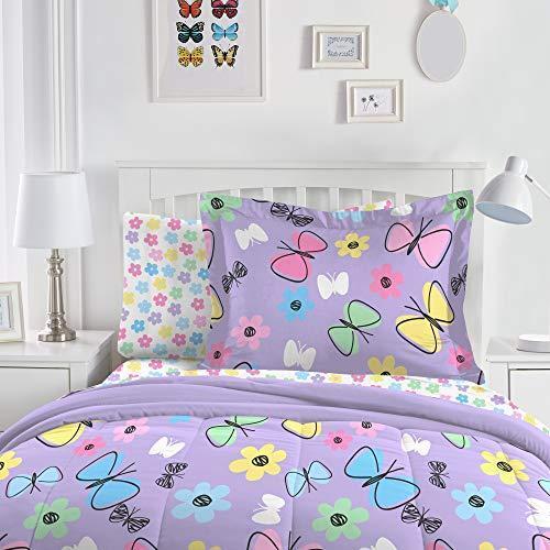 Full Dream Factory Sweet Butterfly 7-piece Bed in a Bag Bedding Set