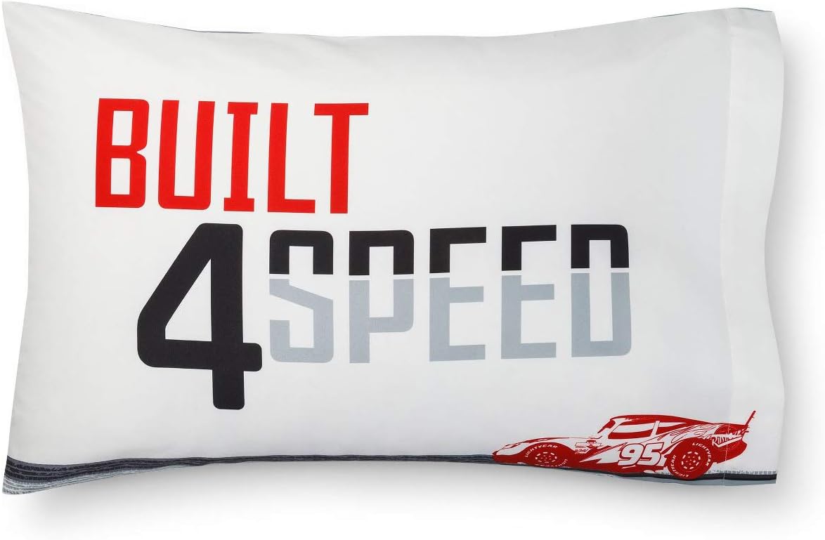 Disney Cars Built For Speed Reversible Pillowcase (Pack of 1)
