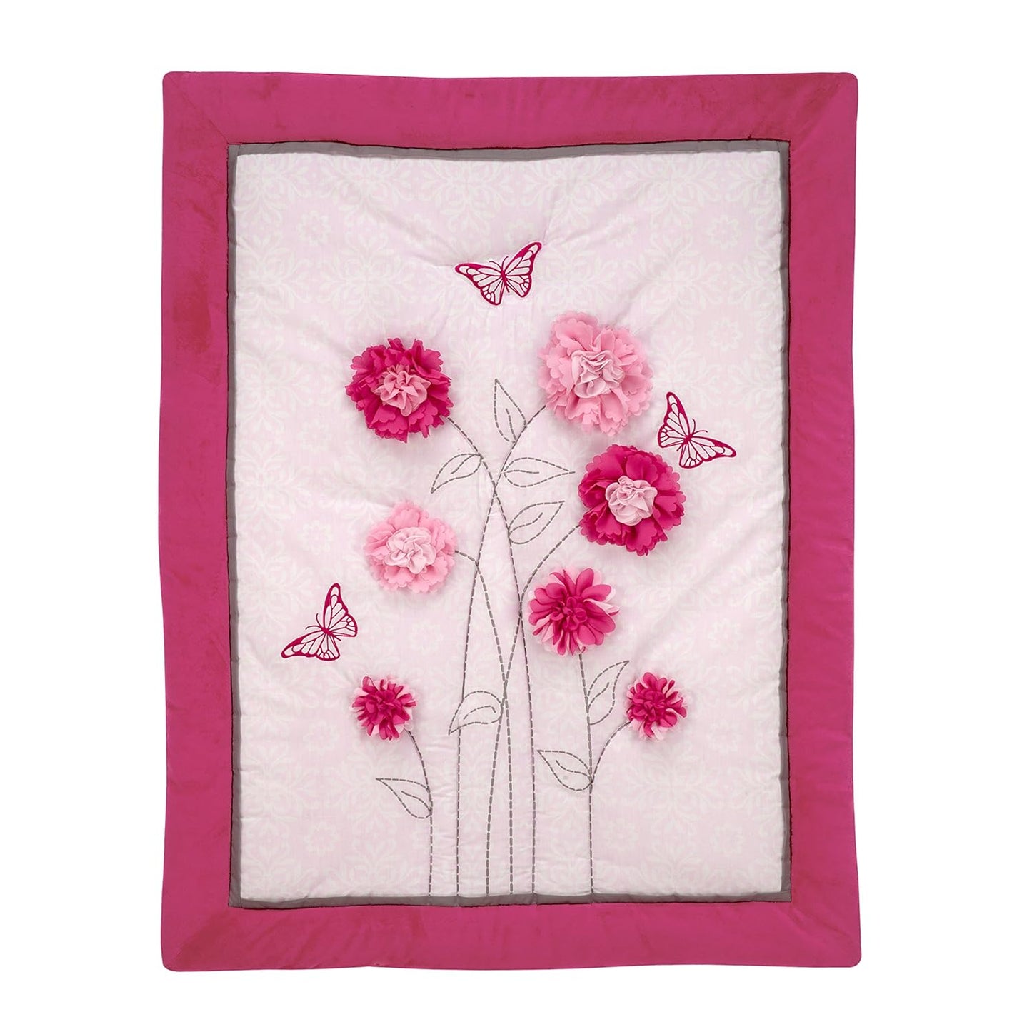 Butterfly Bouquet 4 Pieces Crib Bedding Set By NoJo