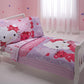 Sanrio 4 Piece Toddler Bedding Set, Hello Kitty and Friends