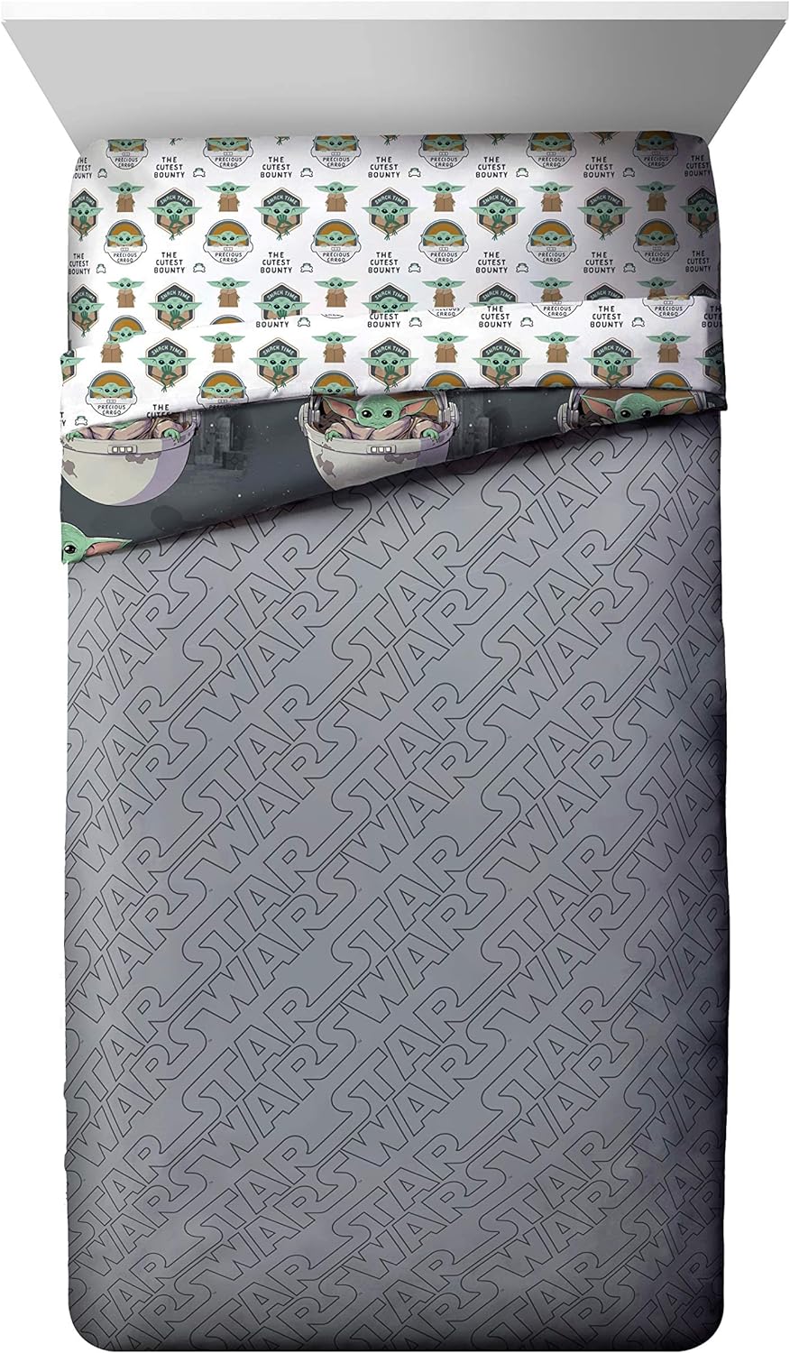 4 pieces Twin Star Wars The Child Bed in a Bag Bedding Set