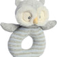 Ebba - Naturally Baby - 6" Naturally Hoot Baby Ring Rattle