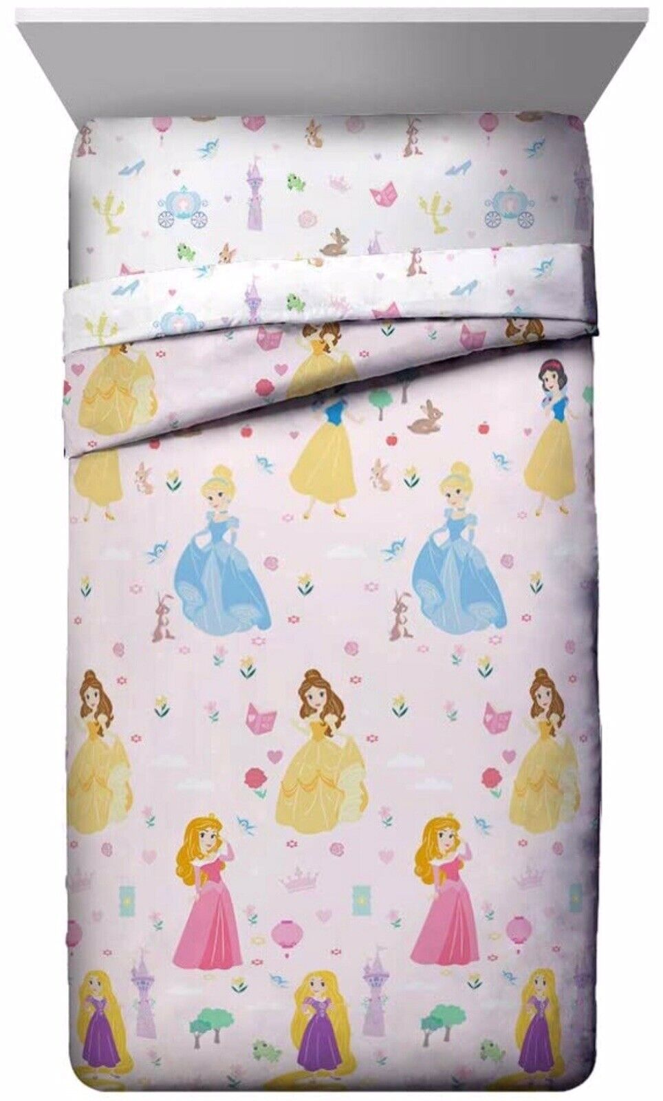 Disney Princess 3 Pieces Twin Comforter Bedding Set