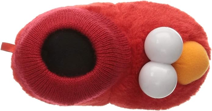 Sesame Street Unisex-Toddler ELMO Puppet Slipper, Red, 7/8 Child US Toddler