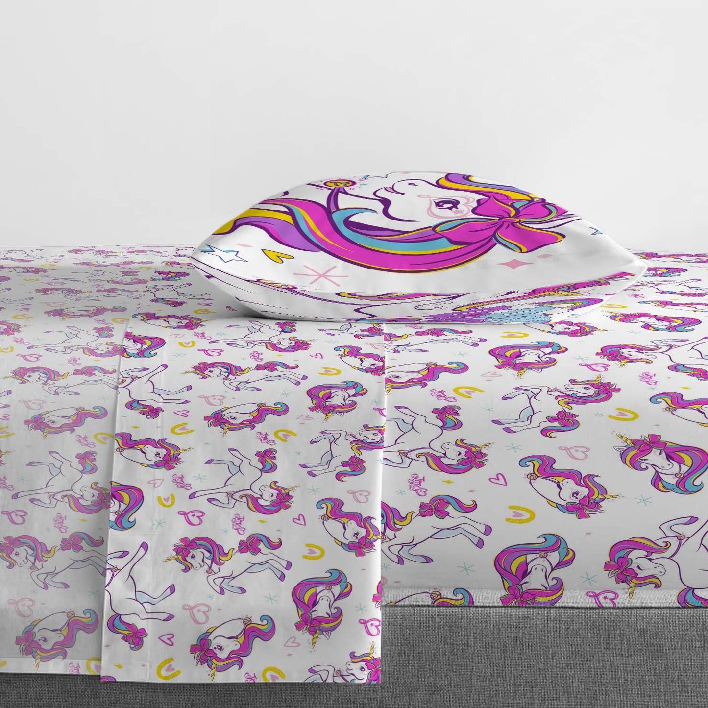 Nickelodeon JoJo Siwa Dream Unicorn 3 Piece Twin Sheet Set