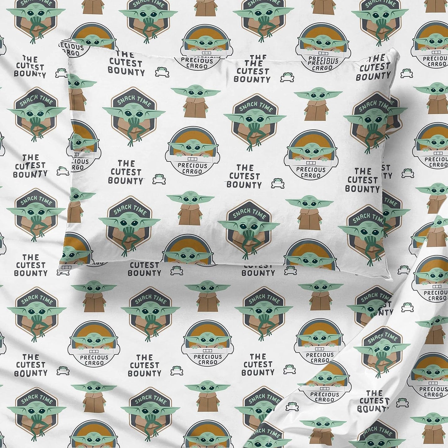 4 pieces Twin Star Wars The Child Bed in a Bag Bedding Set