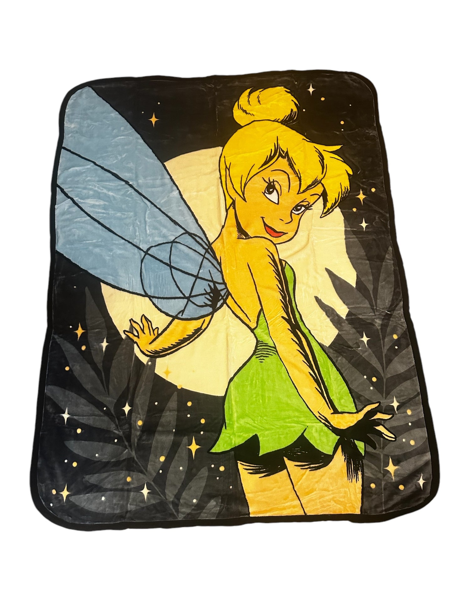Tinkerbell Twin Plush Blanket Super Soft "Neon Moon"