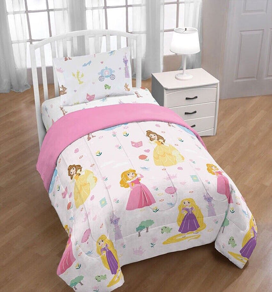 Disney Princess 3 Pieces Twin Comforter Bedding Set