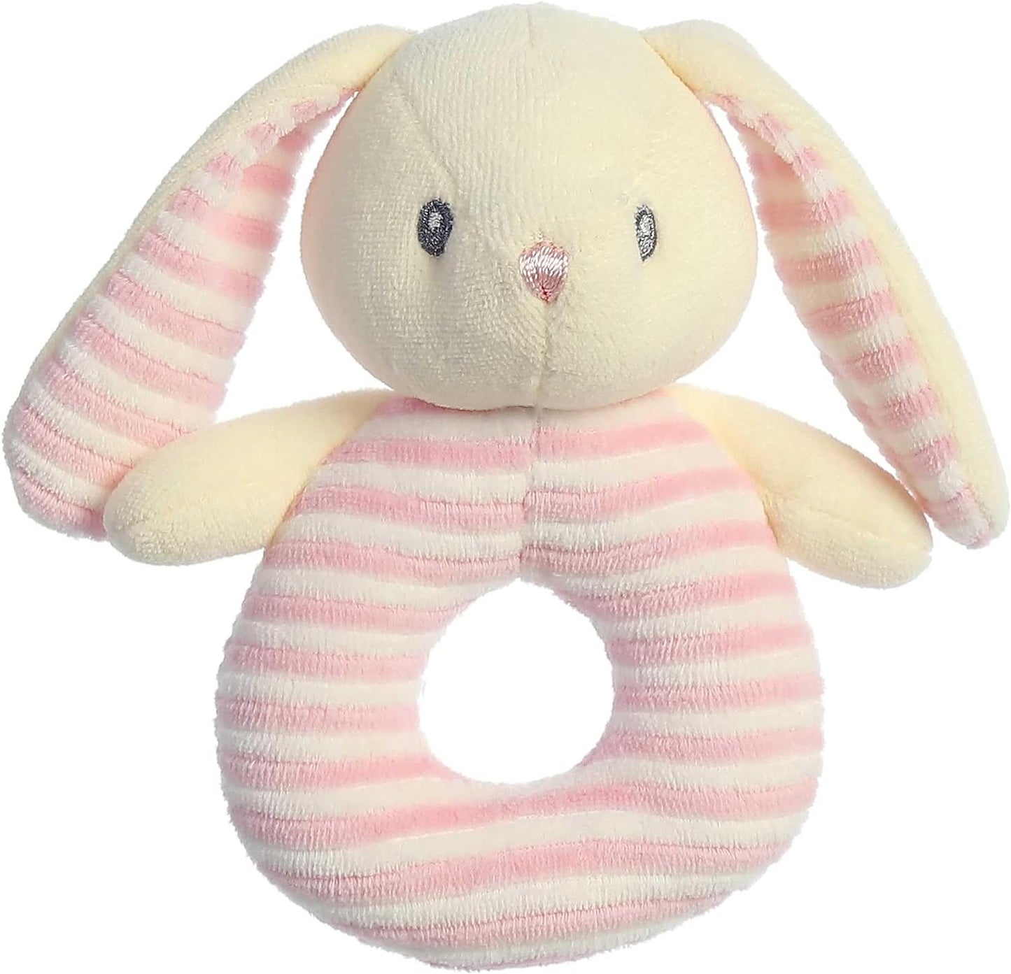 Ebba - Naturally Baby - 6" Naturally Bonnie Baby Ring Rattle